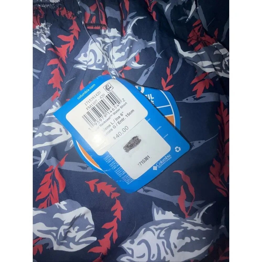 NWT Columbia Men's Super Backcast Water Short LARGE (AM11)